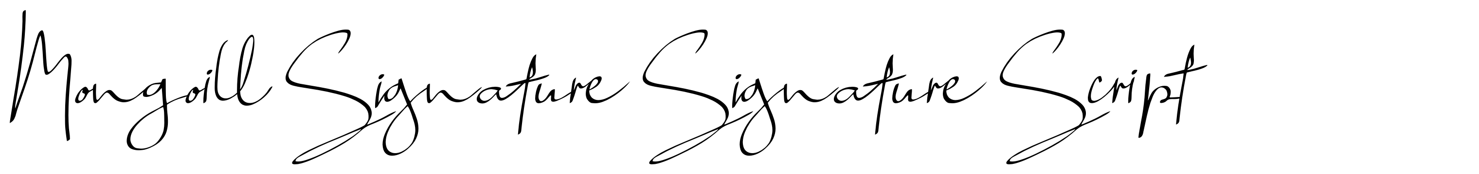 Mongoill Signature Signature Script